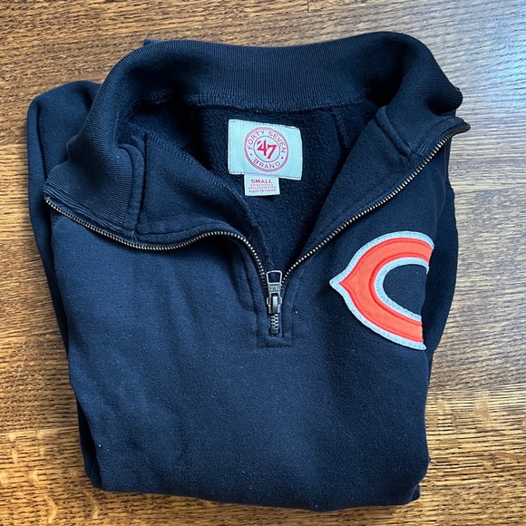 NFL Chicago Bears 47 Quarter Zip Sweatshirt - Size Small - Picture 2 of 9